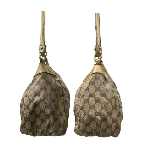 VTG Gucci Abbey D-Ring GG Crystal Canvas Shoulder Bag - Picture 3 of 6